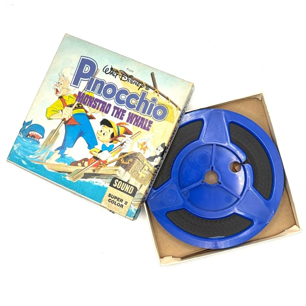 Walt Disney Pinocchio Monstro The Whale Super‎ 8 Color Sound Movie Film No. 002